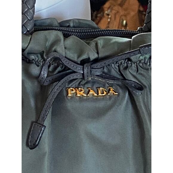 Prada BN1921 Tessuto Bow Ardesia Bag - Picture 8 of 11